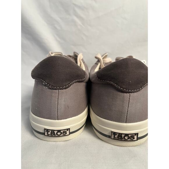 Taos Canvas Zip Lace Sneakers Gray Taupe Men's Size 10.5 - Picture 5 of 8